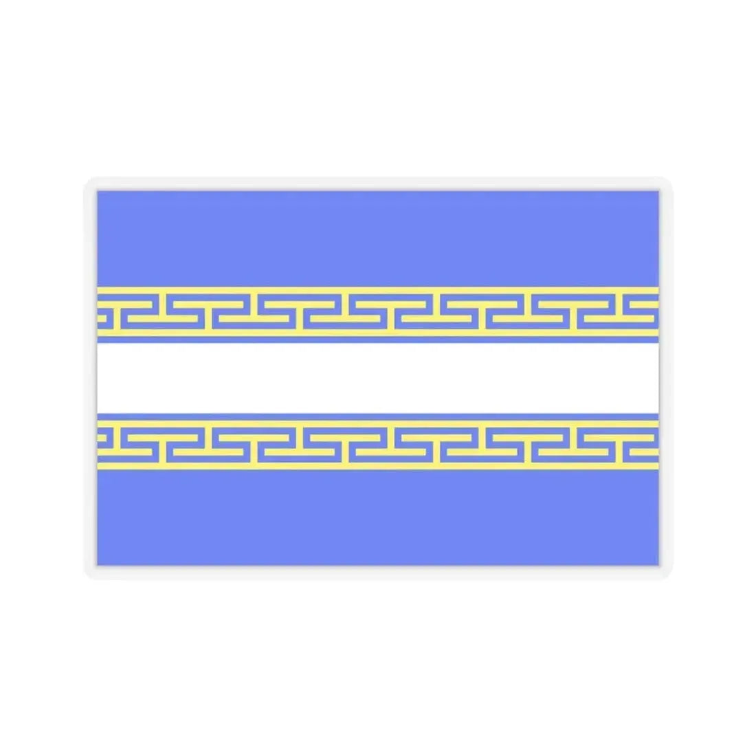 Flag of Marne France 2 - STICKER Vinyl Kiss-Cut Decal 4 Inch Transparent - The Sticker Space