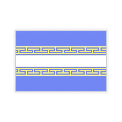 Flag of Marne France 2 - STICKER Vinyl Kiss-Cut Decal 4 Inch Transparent - The Sticker Space