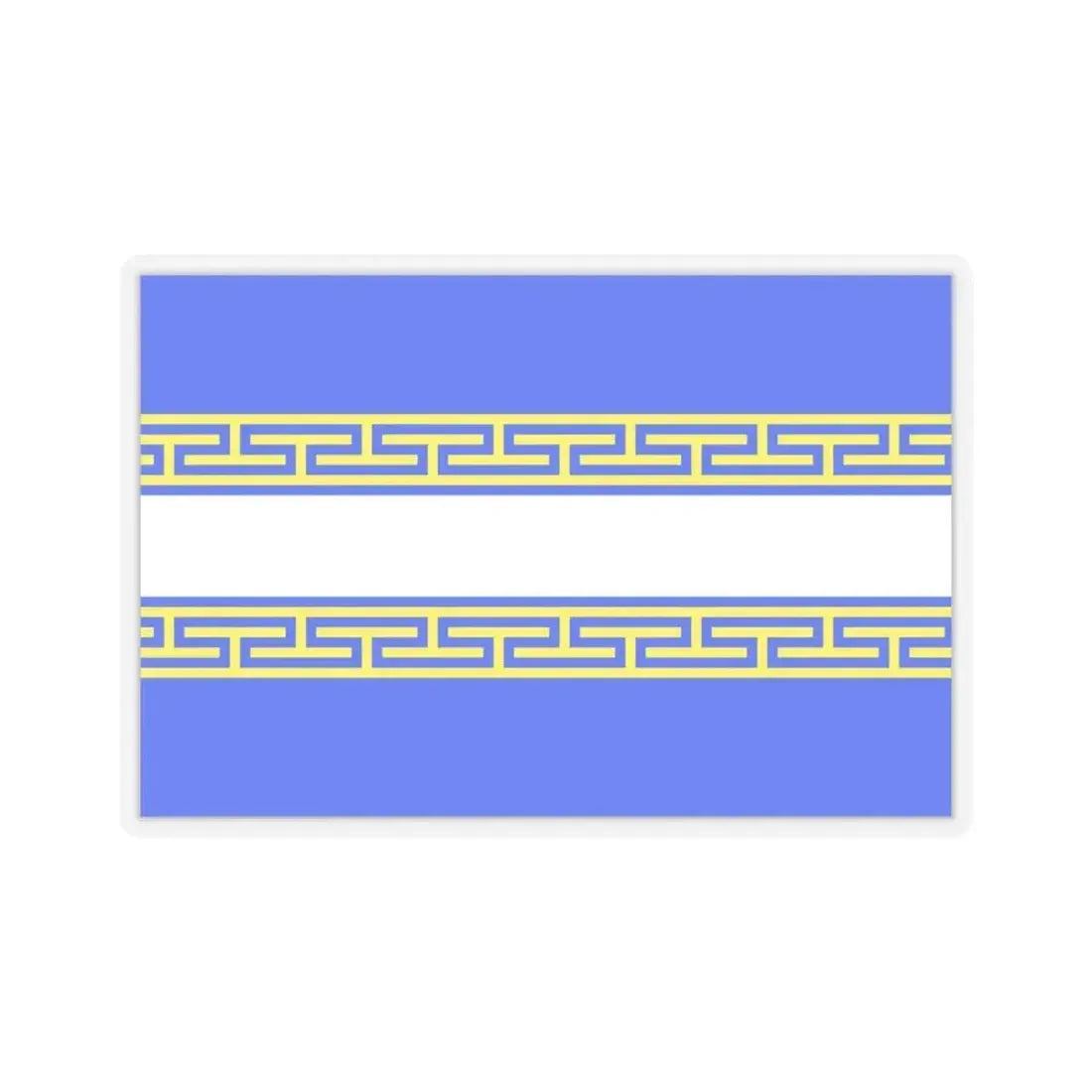 Flag of Marne France 2 - STICKER Vinyl Kiss-Cut Decal 6 Inch Transparent - The Sticker Space