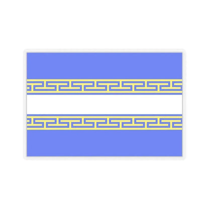 Flag of Marne France 2 - STICKER Vinyl Kiss-Cut Decal 6 Inch Transparent - The Sticker Space