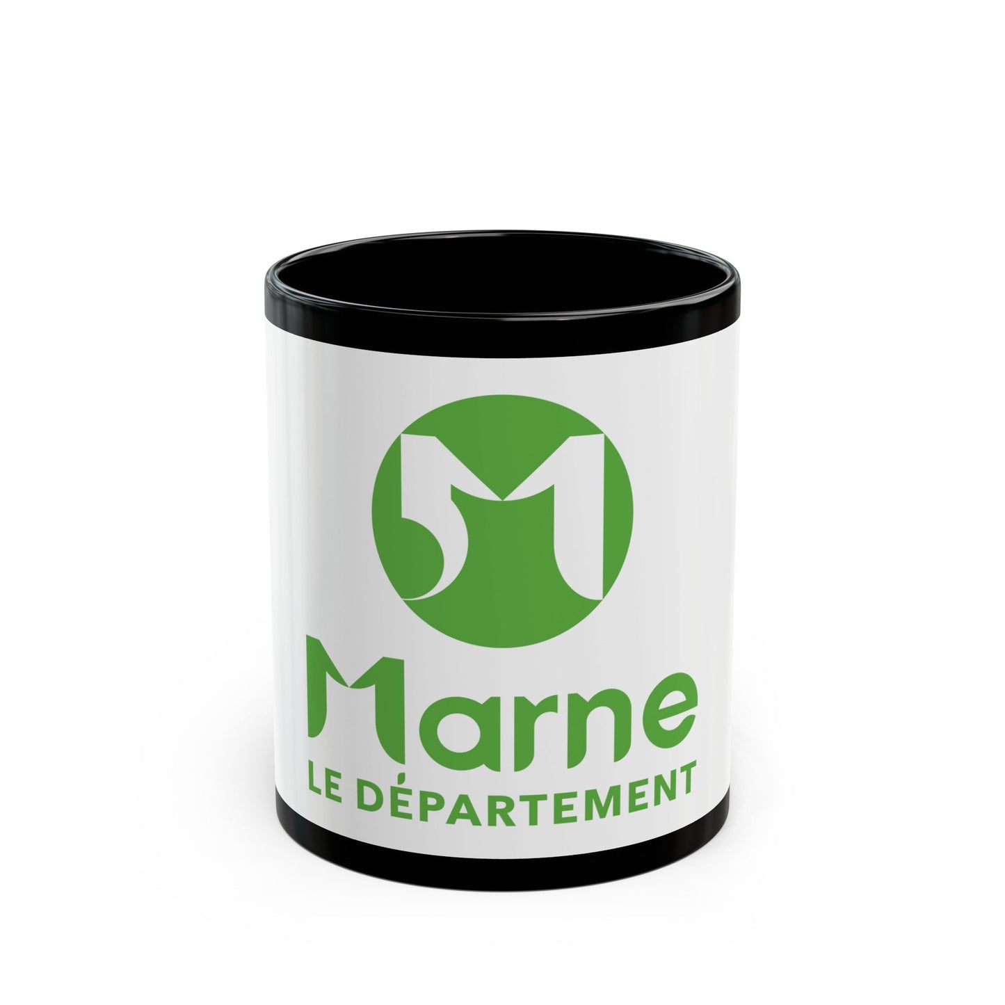 Flag of Marne France - Black Coffee Mug-11oz-The Sticker Space