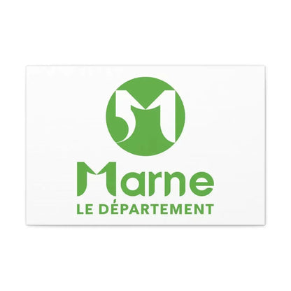 Flag of Marne France - Canvas Wall Art 24″ x 16″ 1.25" - The Sticker Space