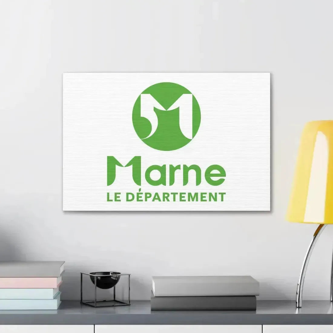 Flag of Marne France - Canvas Wall Art - The Sticker Space