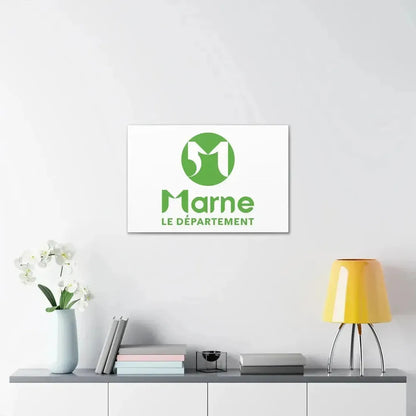 Flag of Marne France - Canvas Wall Art - The Sticker Space