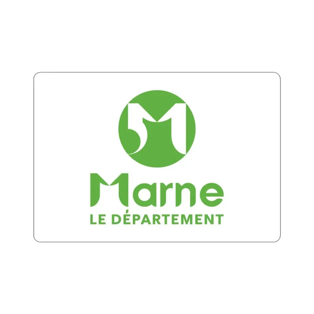 Flag of Marne France STICKER Vinyl Die-Cut Decal 2 Inch - The Sticker Space