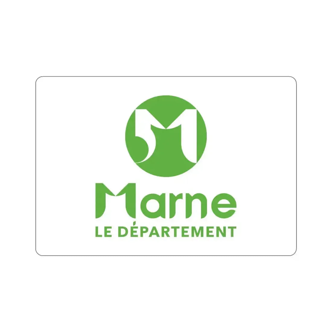 Flag of Marne France STICKER Vinyl Die-Cut Decal 4 Inch - The Sticker Space