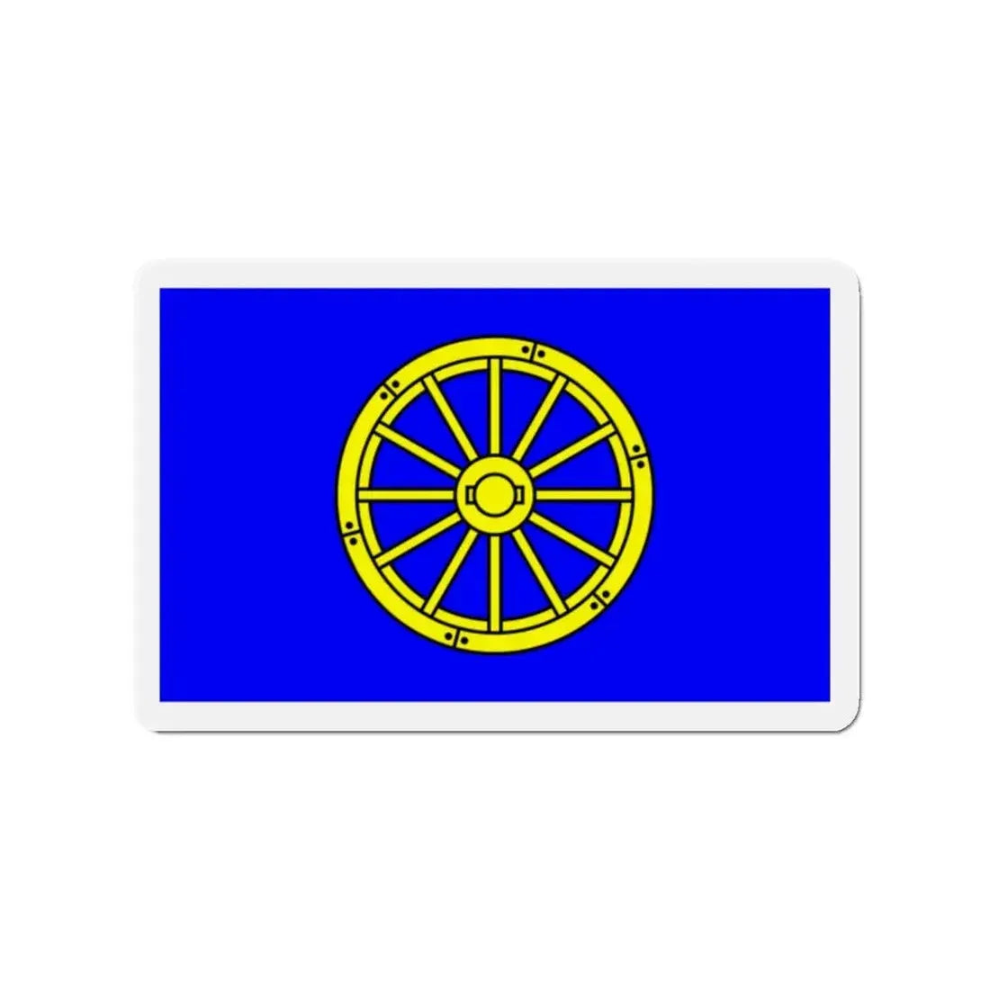 Flag of Mġarr 1993 to 2000 Malta - Refrigerator Magnet 2 Inch - The Sticker Space