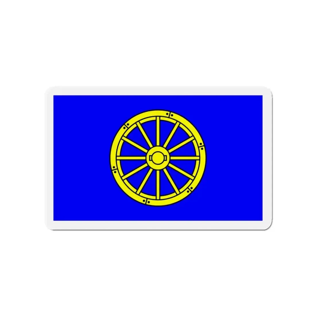 Flag of Mġarr 1993 to 2000 Malta - Refrigerator Magnet 3 Inch - The Sticker Space