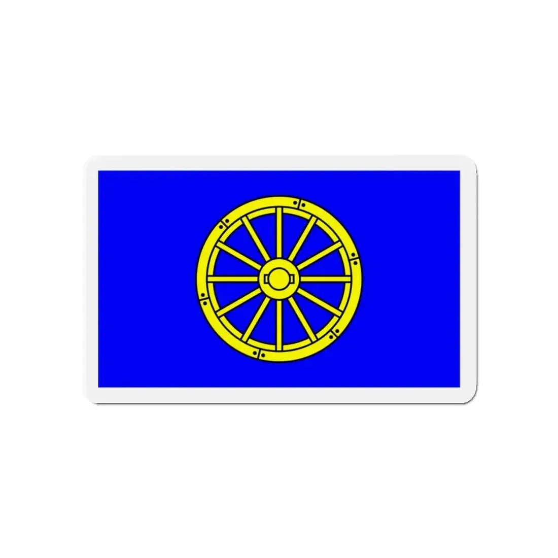 Flag of Mġarr 1993 to 2000 Malta - Refrigerator Magnet 4 Inch - The Sticker Space