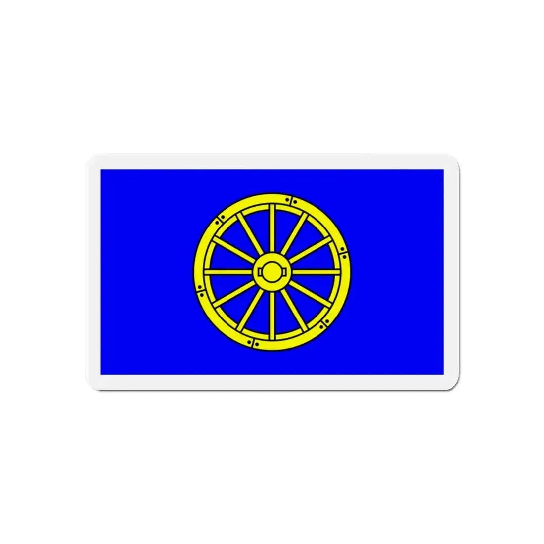 Flag of Mġarr 1993 to 2000 Malta - Refrigerator Magnet 6 Inch - The Sticker Space