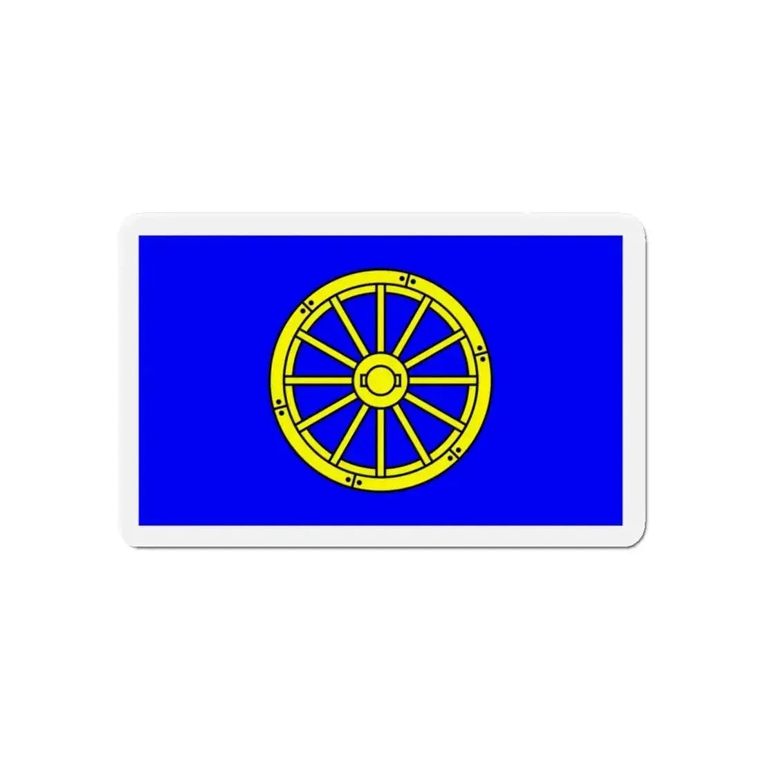 Flag of Mġarr 1993 to 2000 Malta - Refrigerator Magnet - The Sticker Space