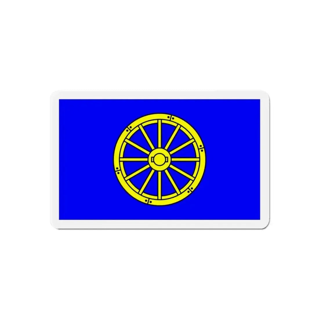 Flag of Mġarr 1993 to 2000 Malta - Refrigerator Magnet - The Sticker Space