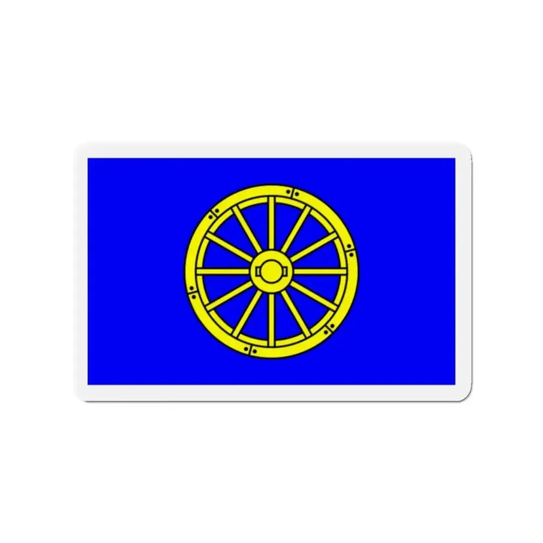 Flag of Mġarr 1993 to 2000 Malta - Refrigerator Magnet - The Sticker Space
