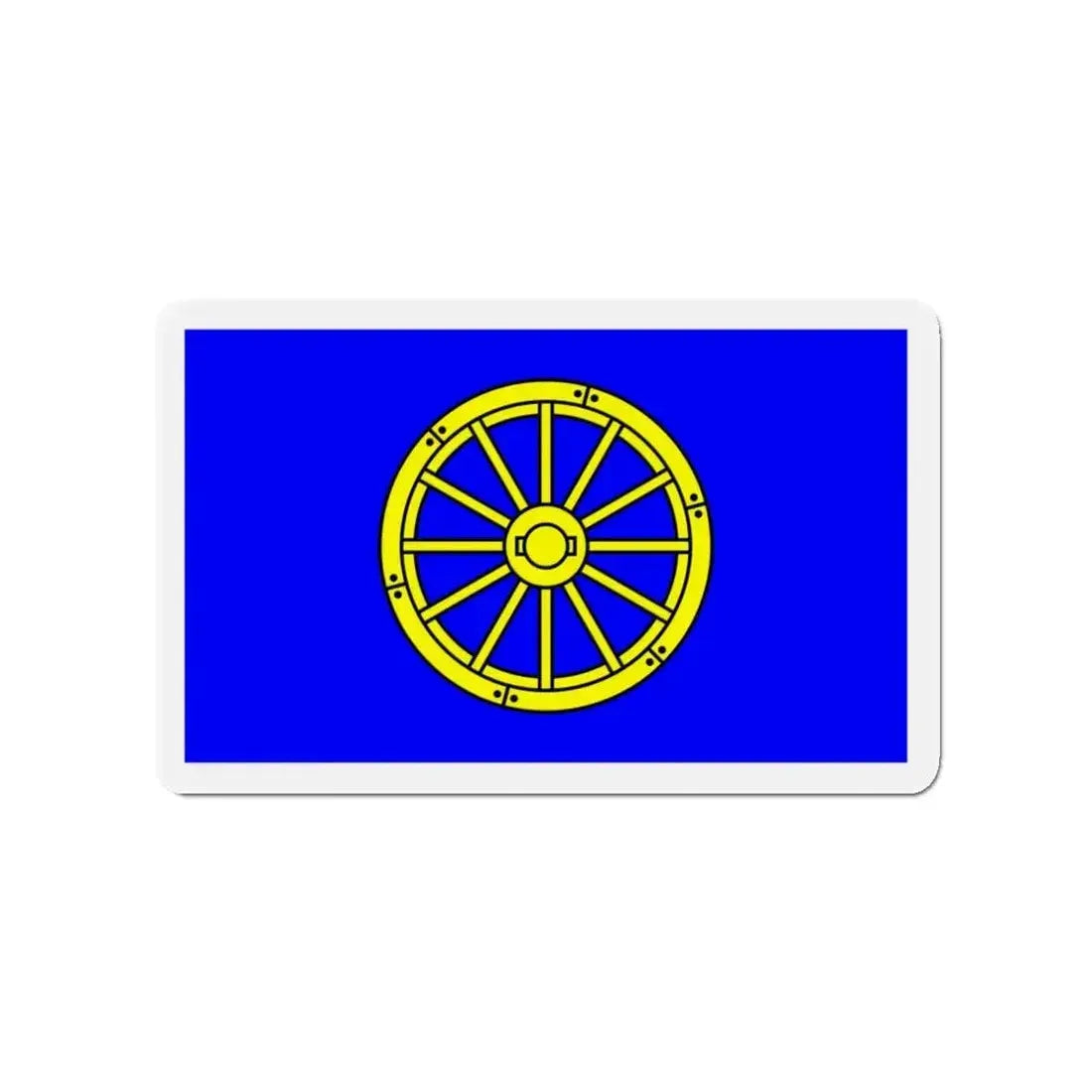 Flag of Mġarr 1993 to 2000 Malta - Refrigerator Magnet - The Sticker Space