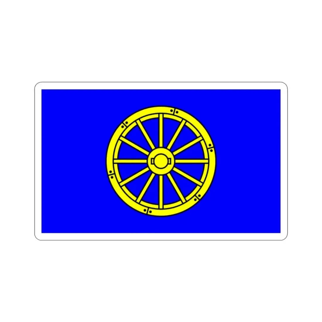 Flag of Mġarr 1993 to 2000 Malta STICKER Vinyl Die-Cut Decal 2 Inch - The Sticker Space