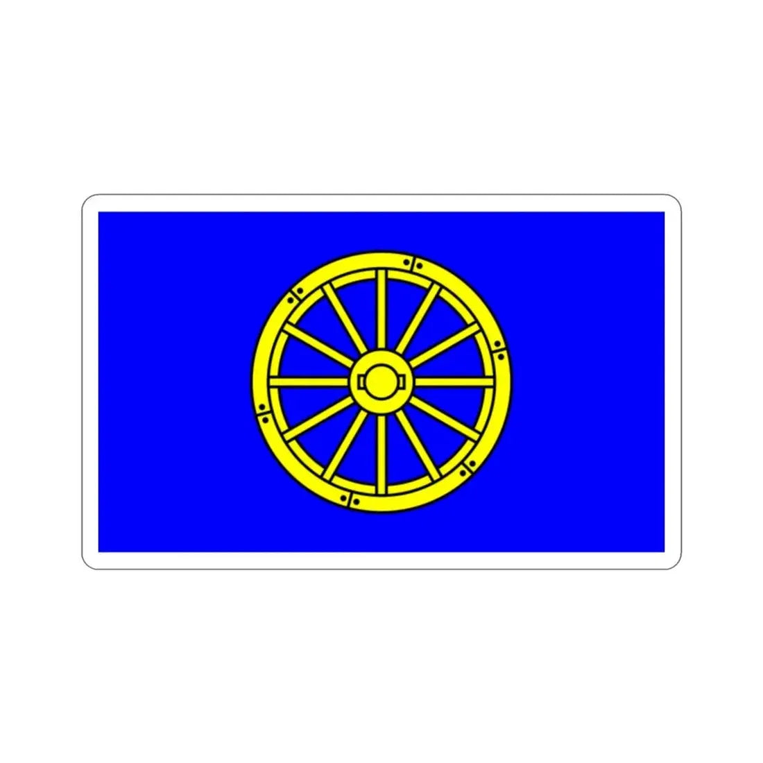 Flag of Mġarr 1993 to 2000 Malta STICKER Vinyl Die-Cut Decal 2 Inch - The Sticker Space