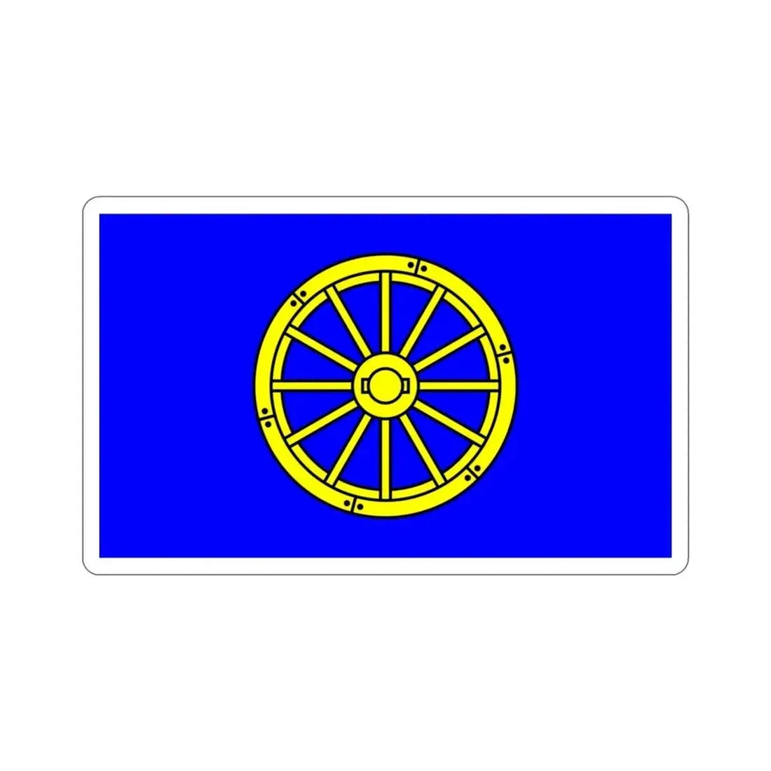 Flag of Mġarr 1993 to 2000 Malta STICKER Vinyl Die-Cut Decal 3 Inch - The Sticker Space