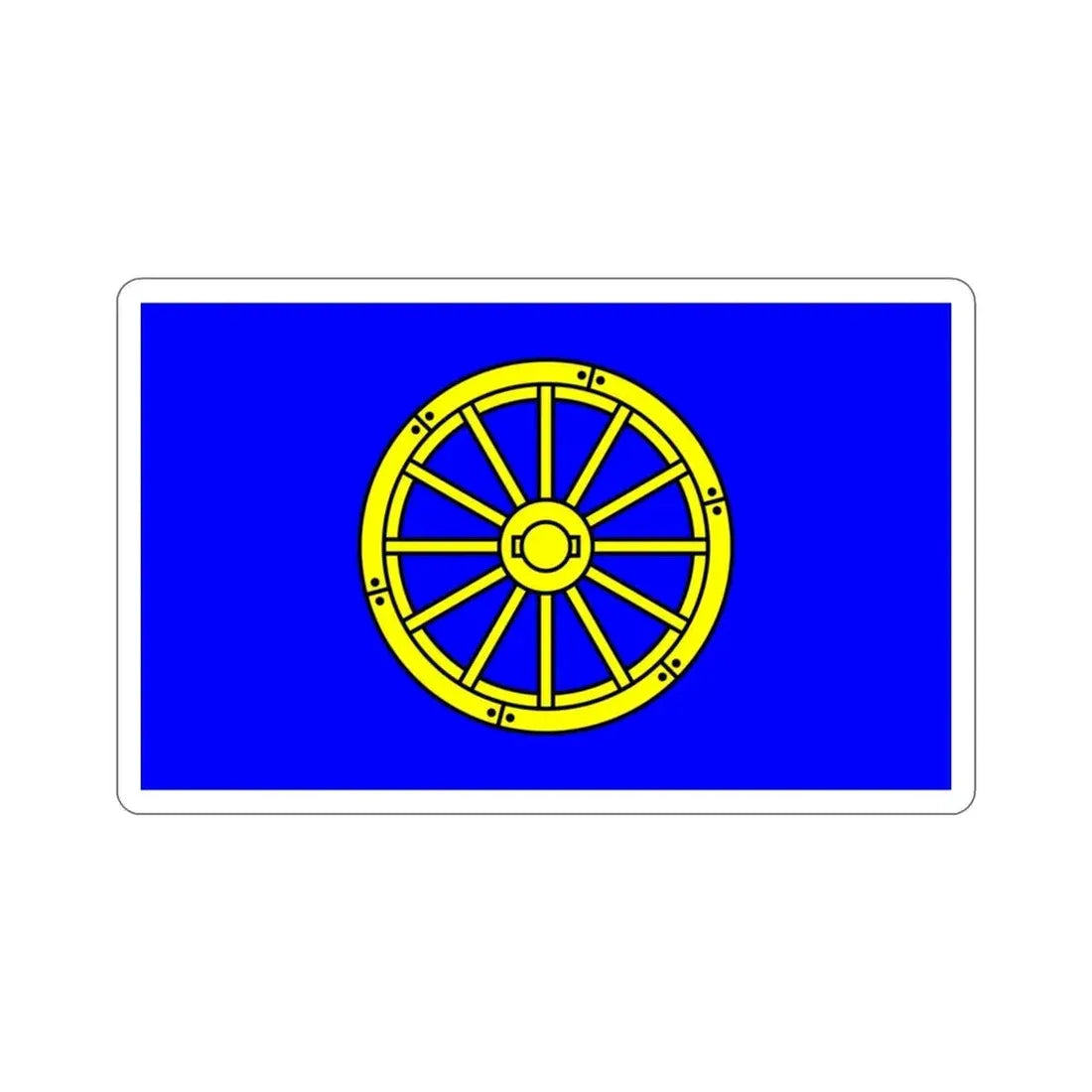 Flag of Mġarr 1993 to 2000 Malta STICKER Vinyl Die-Cut Decal 3 Inch - The Sticker Space