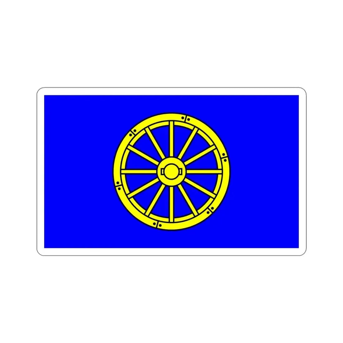 Flag of Mġarr 1993 to 2000 Malta STICKER Vinyl Die-Cut Decal 4 Inch - The Sticker Space