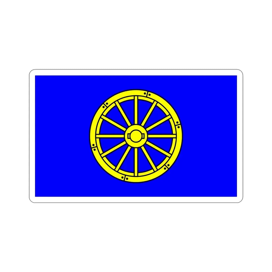 Flag of Mġarr 1993 to 2000 Malta STICKER Vinyl Die-Cut Decal 4 Inch - The Sticker Space