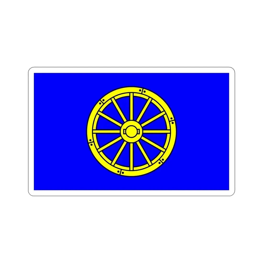 Flag of Mġarr 1993 to 2000 Malta STICKER Vinyl Die-Cut Decal 5 Inch - The Sticker Space