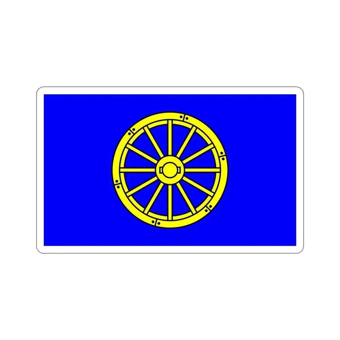 Flag of Mġarr 1993 to 2000 Malta STICKER Vinyl Die-Cut Decal 5 Inch - The Sticker Space