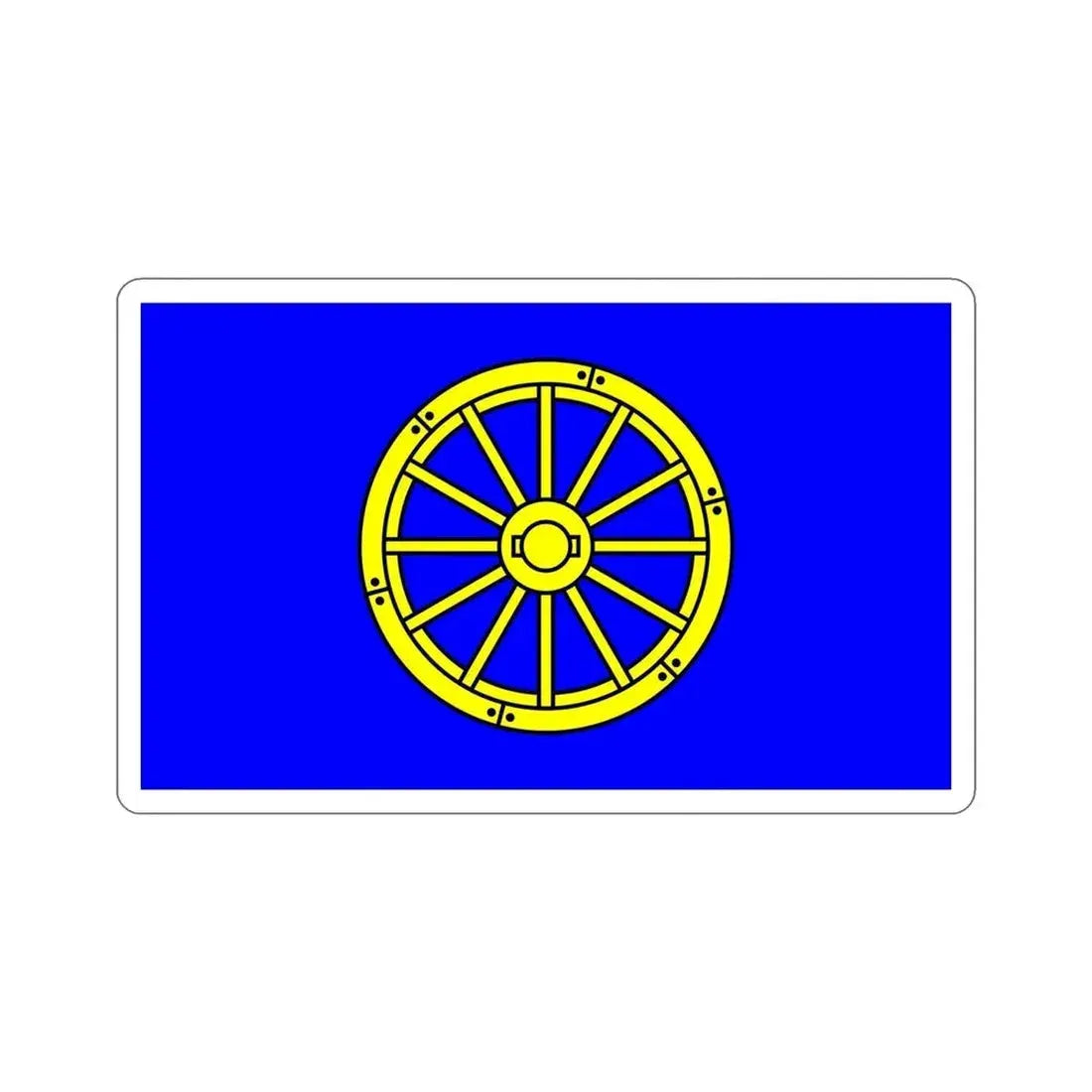 Flag of Mġarr 1993 to 2000 Malta STICKER Vinyl Die-Cut Decal 6 Inch - The Sticker Space