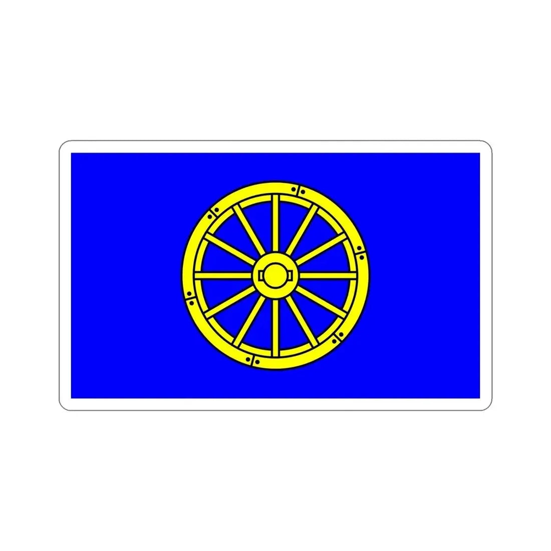 Flag of Mġarr 1993 to 2000 Malta STICKER Vinyl Die-Cut Decal 6 Inch - The Sticker Space