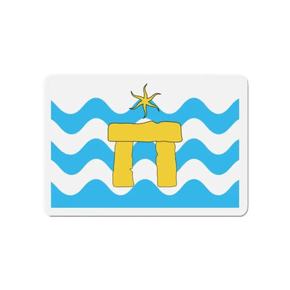 Flag of Mġarr Malta - Refrigerator Magnet 4 Inch - The Sticker Space