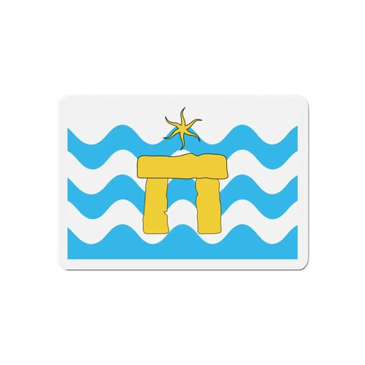 Flag of Mġarr Malta - Refrigerator Magnet 6 Inch - The Sticker Space
