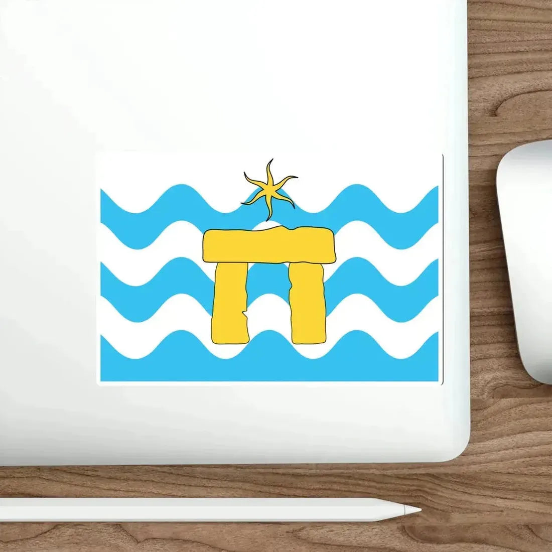 Flag of Mġarr Malta STICKER Vinyl Die-Cut Decal - The Sticker Space