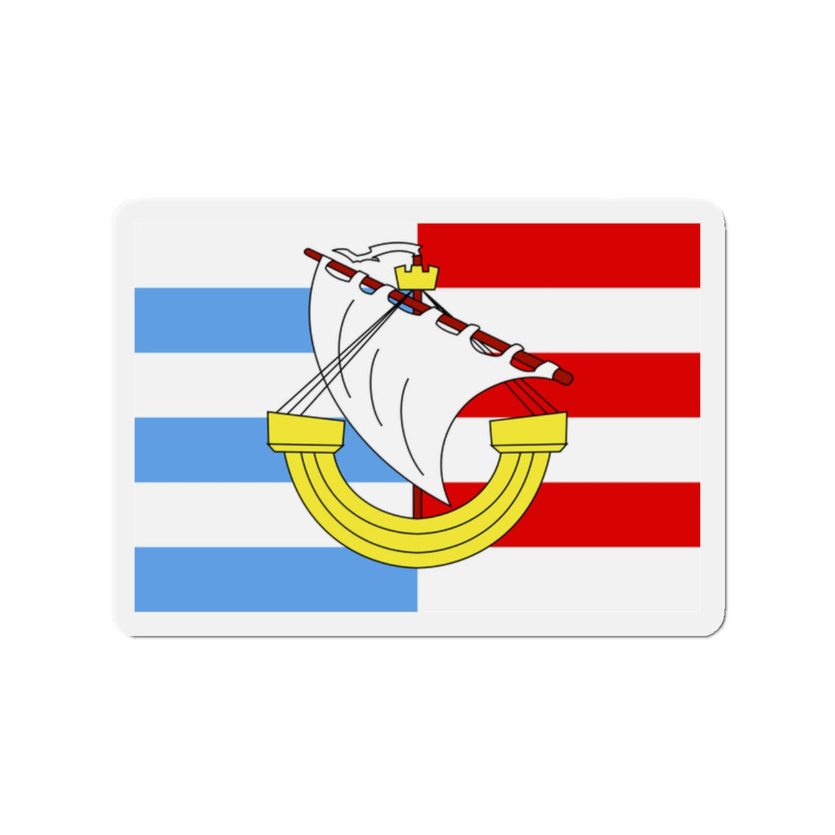 Flag of Marsa Malta - Die-Cut Magnet-2" x 2"-The Sticker Space