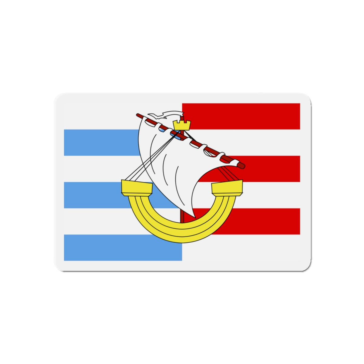 Flag of Marsa Malta - Die-Cut Magnet-4" x 4"-The Sticker Space