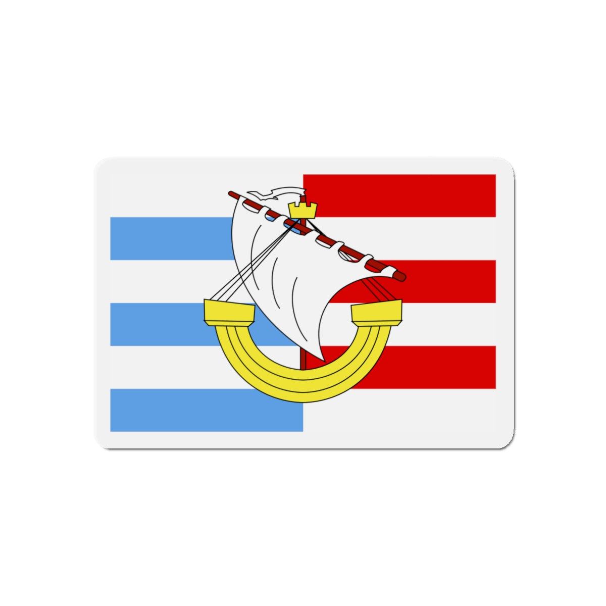 Flag of Marsa Malta - Die-Cut Magnet-5" x 5"-The Sticker Space