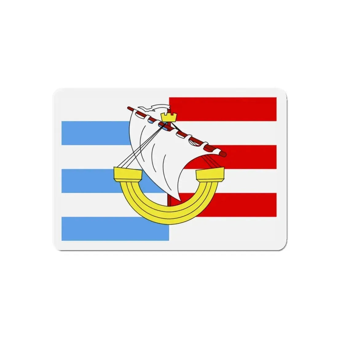 Flag of Marsa Malta - Refrigerator Magnet 5 Inch - The Sticker Space