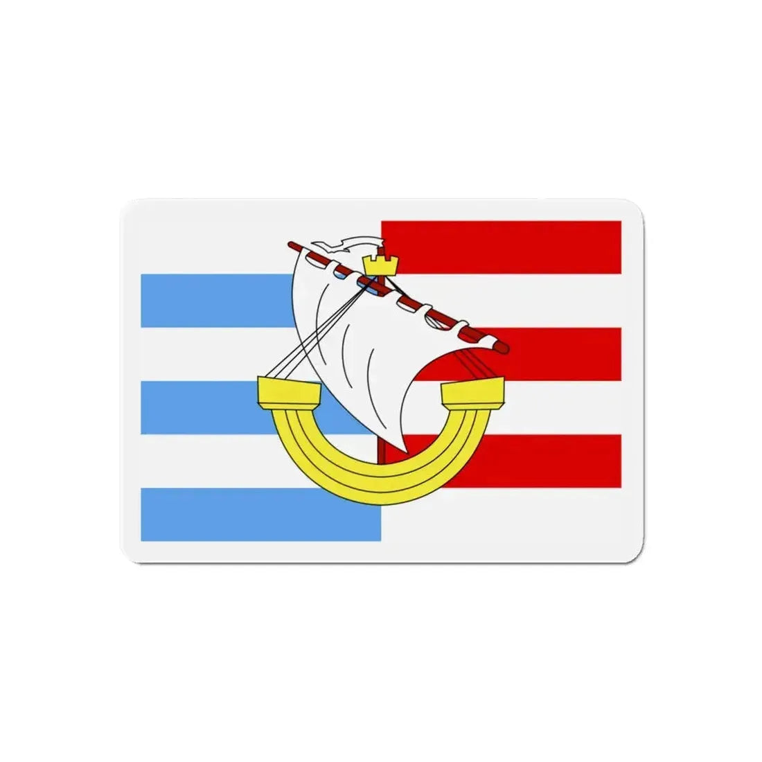 Flag of Marsa Malta - Refrigerator Magnet 6 Inch - The Sticker Space