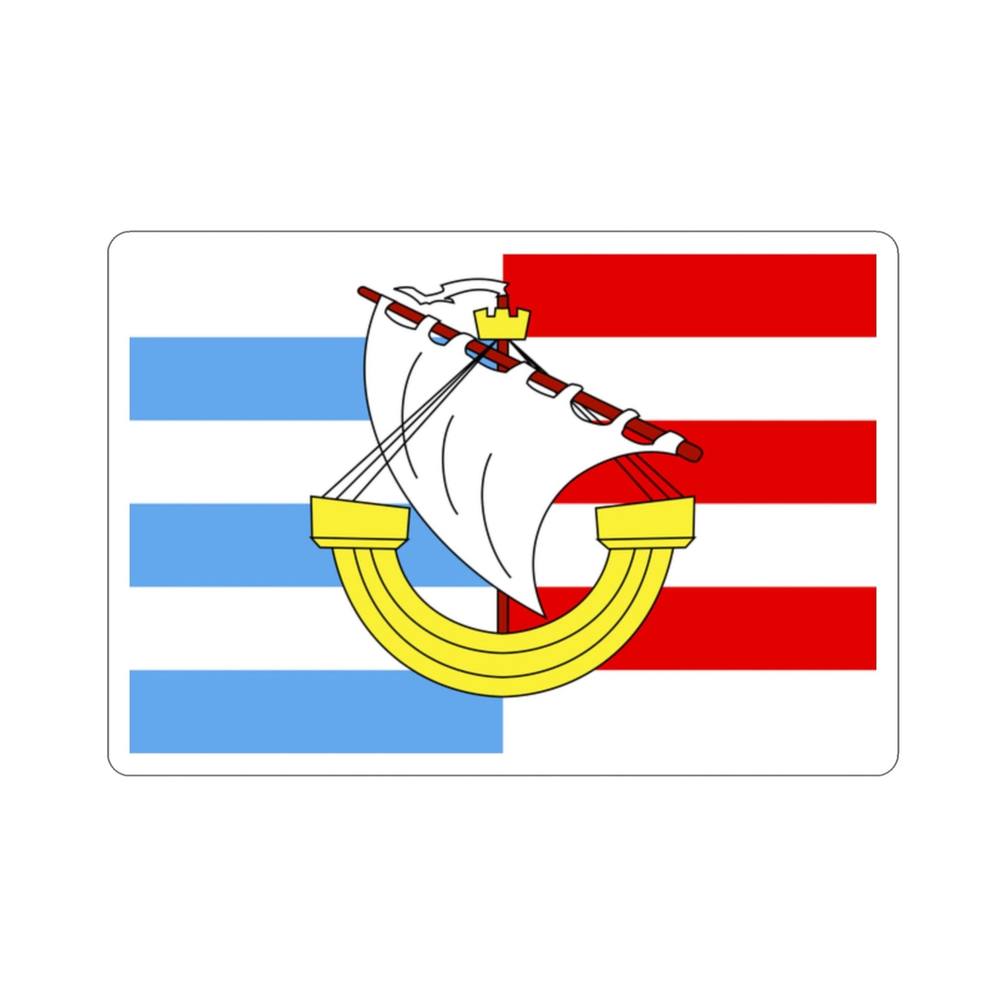 Flag of Marsa Malta STICKER Vinyl Die-Cut Decal-2 Inch-The Sticker Space