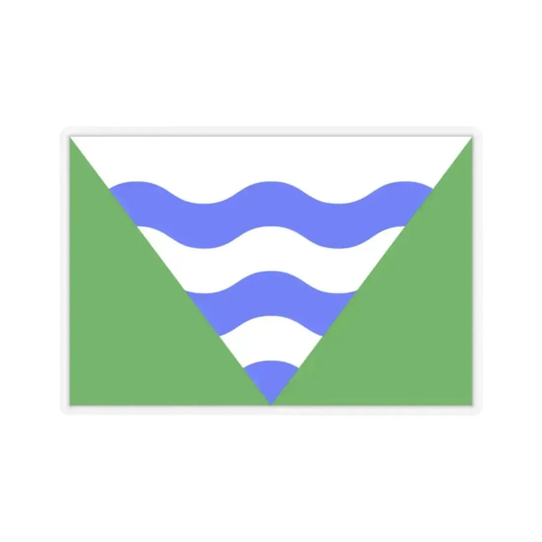 Flag of Marsaskala Malta - STICKER Vinyl Kiss-Cut Decal 2 Inch Transparent - The Sticker Space