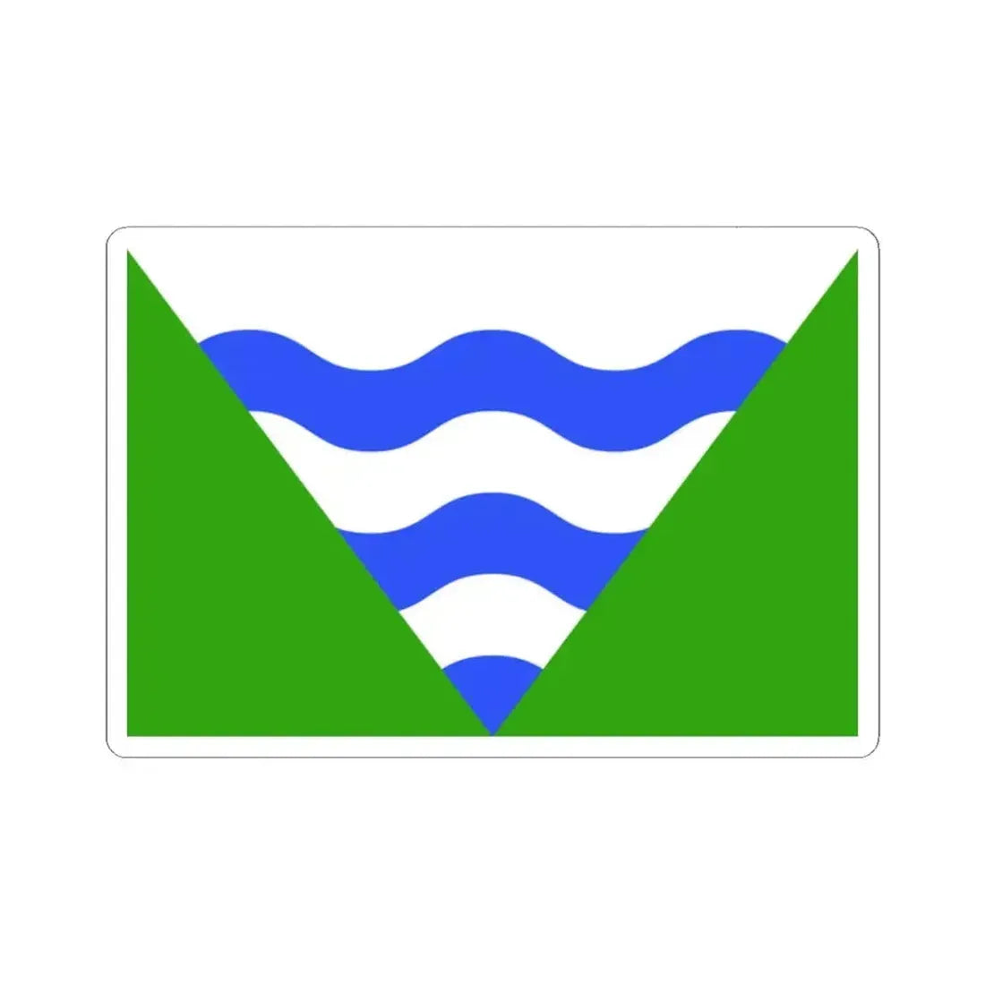 Flag of Marsaskala Malta - STICKER Vinyl Kiss-Cut Decal 2 Inch White - The Sticker Space