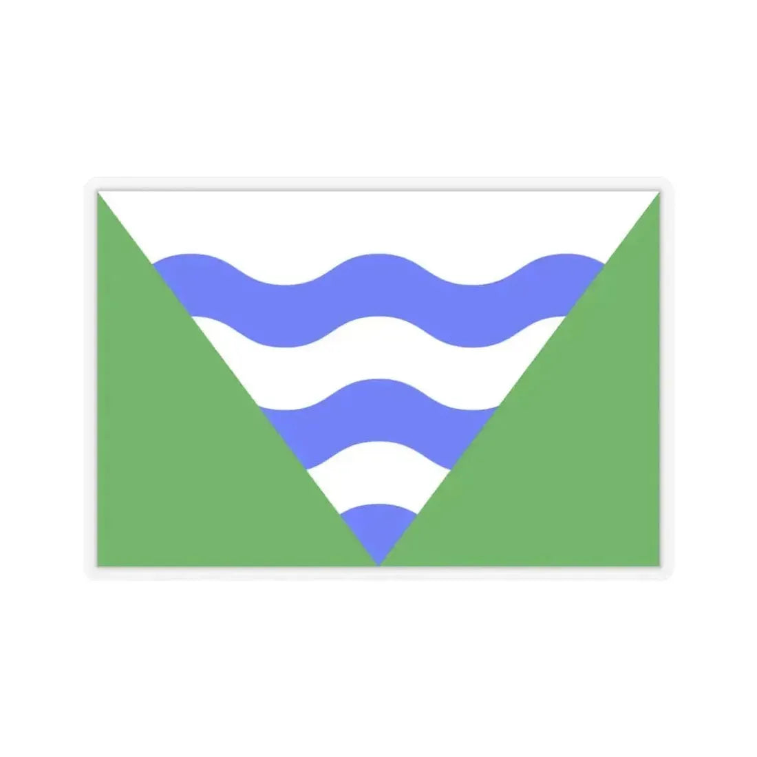 Flag of Marsaskala Malta - STICKER Vinyl Kiss-Cut Decal 3 Inch Transparent - The Sticker Space