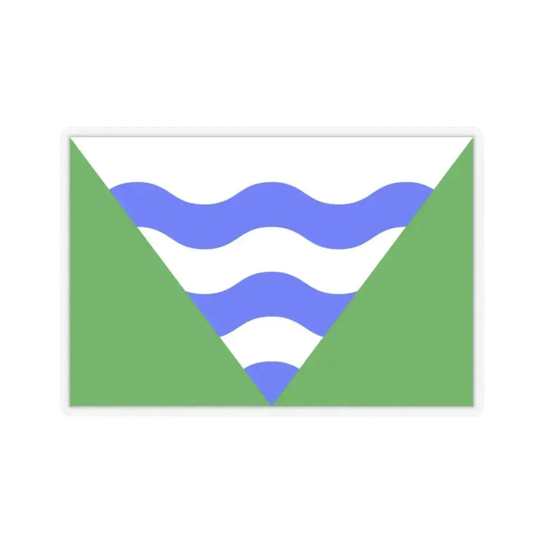 Flag of Marsaskala Malta - STICKER Vinyl Kiss-Cut Decal 4 Inch Transparent - The Sticker Space