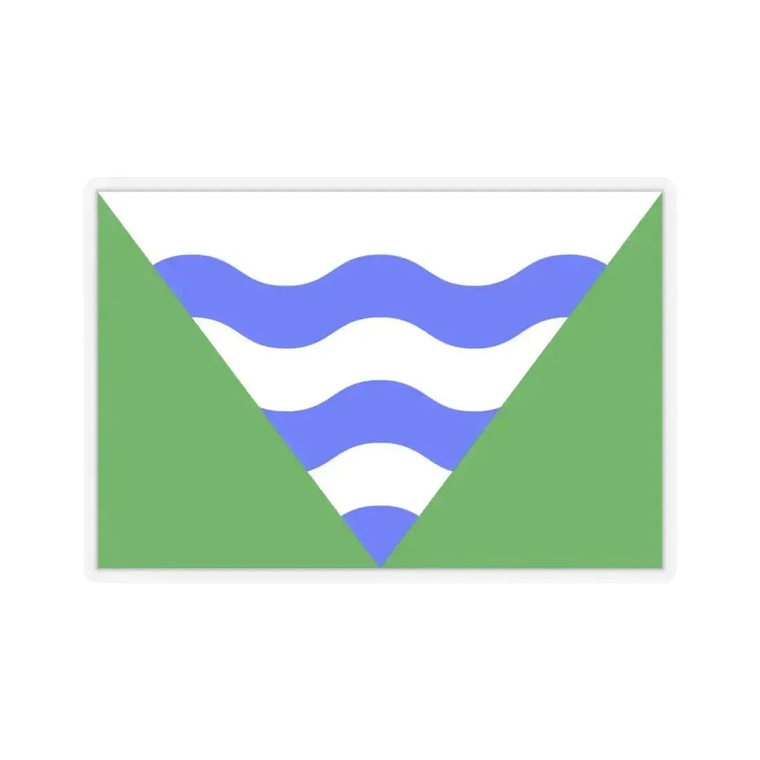 Flag of Marsaskala Malta - STICKER Vinyl Kiss-Cut Decal 6 Inch Transparent - The Sticker Space