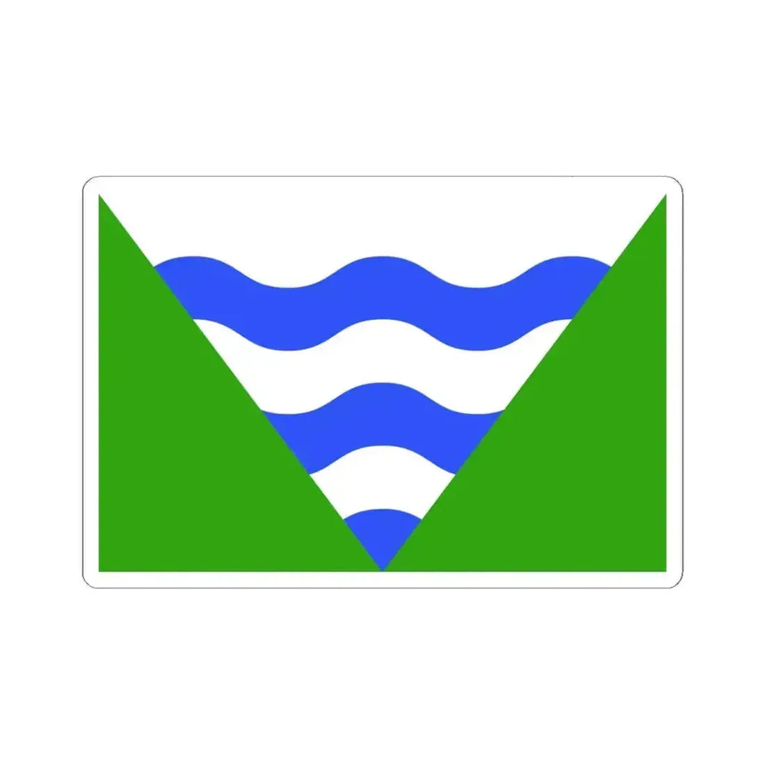 Flag of Marsaskala Malta - STICKER Vinyl Kiss-Cut Decal 6 Inch White - The Sticker Space