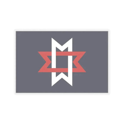 Flag of Maryville, Tennessee - STICKER Vinyl Kiss-Cut Decal 2 Inch Transparent - The Sticker Space