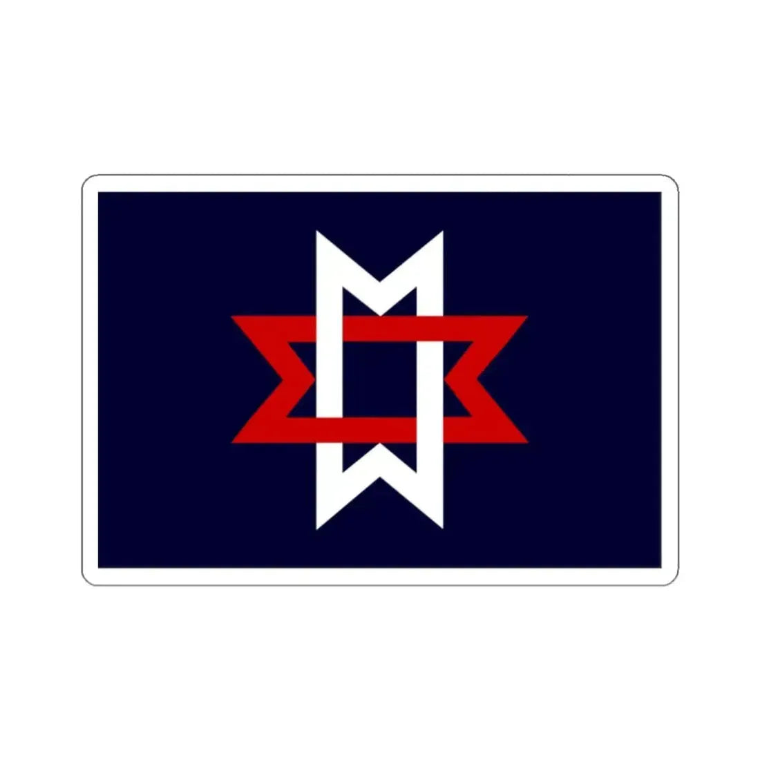 Flag of Maryville, Tennessee - STICKER Vinyl Kiss-Cut Decal 2 Inch White - The Sticker Space