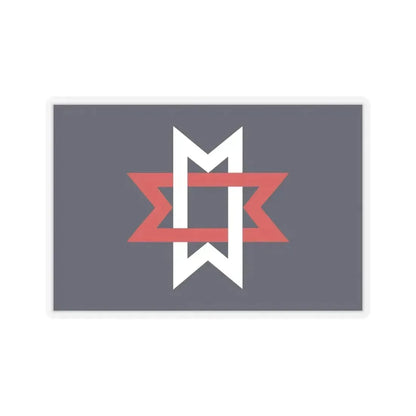 Flag of Maryville, Tennessee - STICKER Vinyl Kiss-Cut Decal 4 Inch Transparent - The Sticker Space