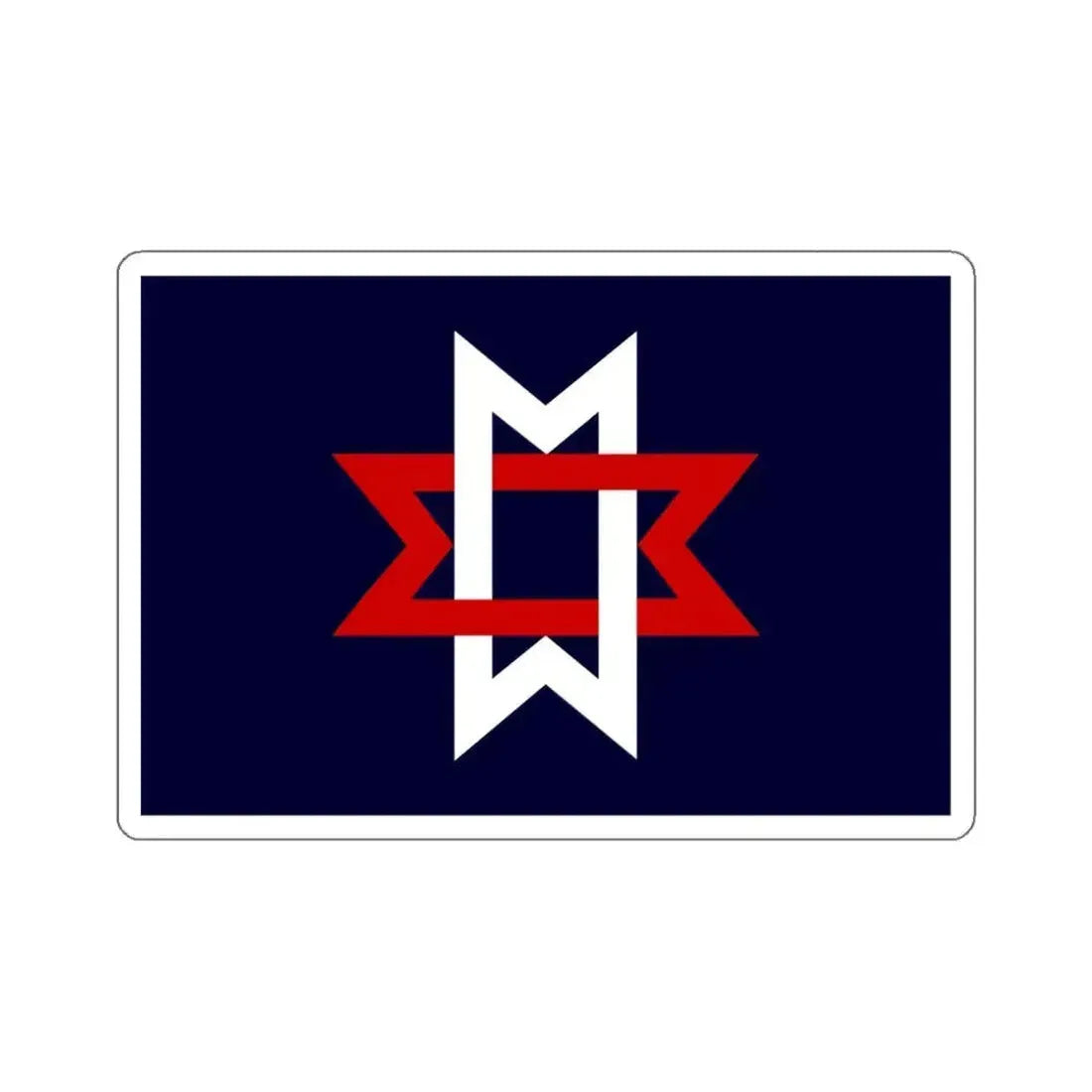 Flag of Maryville, Tennessee - STICKER Vinyl Kiss-Cut Decal 6 Inch White - The Sticker Space