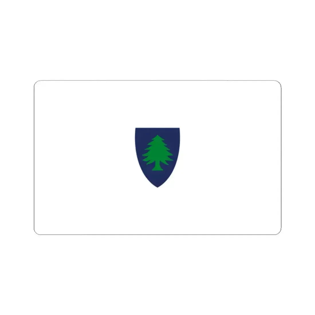 Flag of Massachusetts 1908-1971 (United States) STICKER Vinyl Kiss-Cut Decal 2 Inch White - The Sticker Space