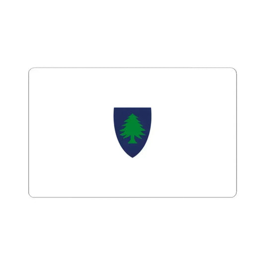 Flag of Massachusetts 1908-1971 (United States) STICKER Vinyl Kiss-Cut Decal 2 Inch White - The Sticker Space