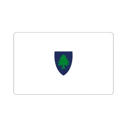Flag of Massachusetts 1908-1971 (United States) STICKER Vinyl Kiss-Cut Decal 3 Inch White - The Sticker Space